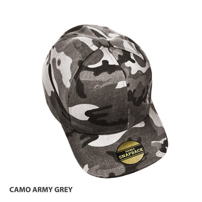 Mamba Structured Flat Peak Snapback Cap