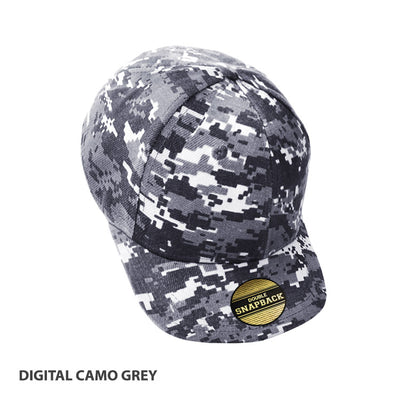 Mamba Structured Flat Peak Snapback Cap