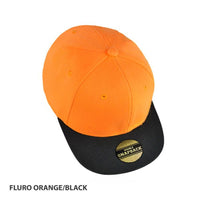 AH142 Mamba Structured 6-Panel Baseball Cap with Flat Peak thumbnail 3 ah142 mamba structured 6-panel baseball cap with flat peak