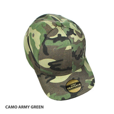Mamba Structured Flat Peak Snapback Cap