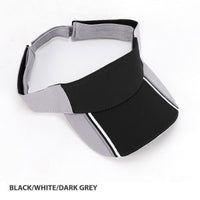 Mesh Knit Visor with Pre-Curved Peak and Hook & Loop Closure thumbnail 2 mesh knit visor - madhats.com.au