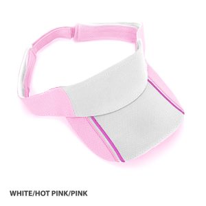 Mesh Knit Visor with Pre-Curved Peak and Hook & Loop Closure
