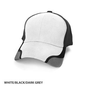 Contour Structured 6-Panel Baseball Cap with Embroidered Peak