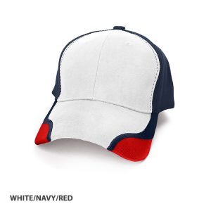 Contour Structured 6-Panel Baseball Cap with Embroidered Peak