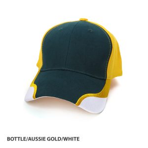 Contour Structured 6-Panel Baseball Cap with Embroidered Peak