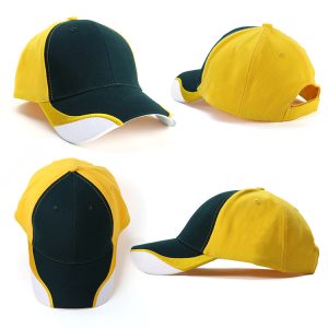 Contour Structured 6-Panel Baseball Cap with Embroidered Peak