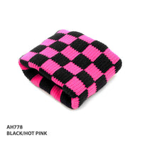 Checkered Cotton Wrist Band with Bold Colour Accents thumbnail 2