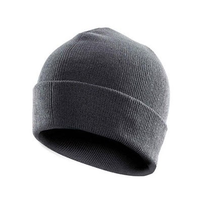 Dockside Knit Beanie with Soft Acrylic Roll-Cuff Design