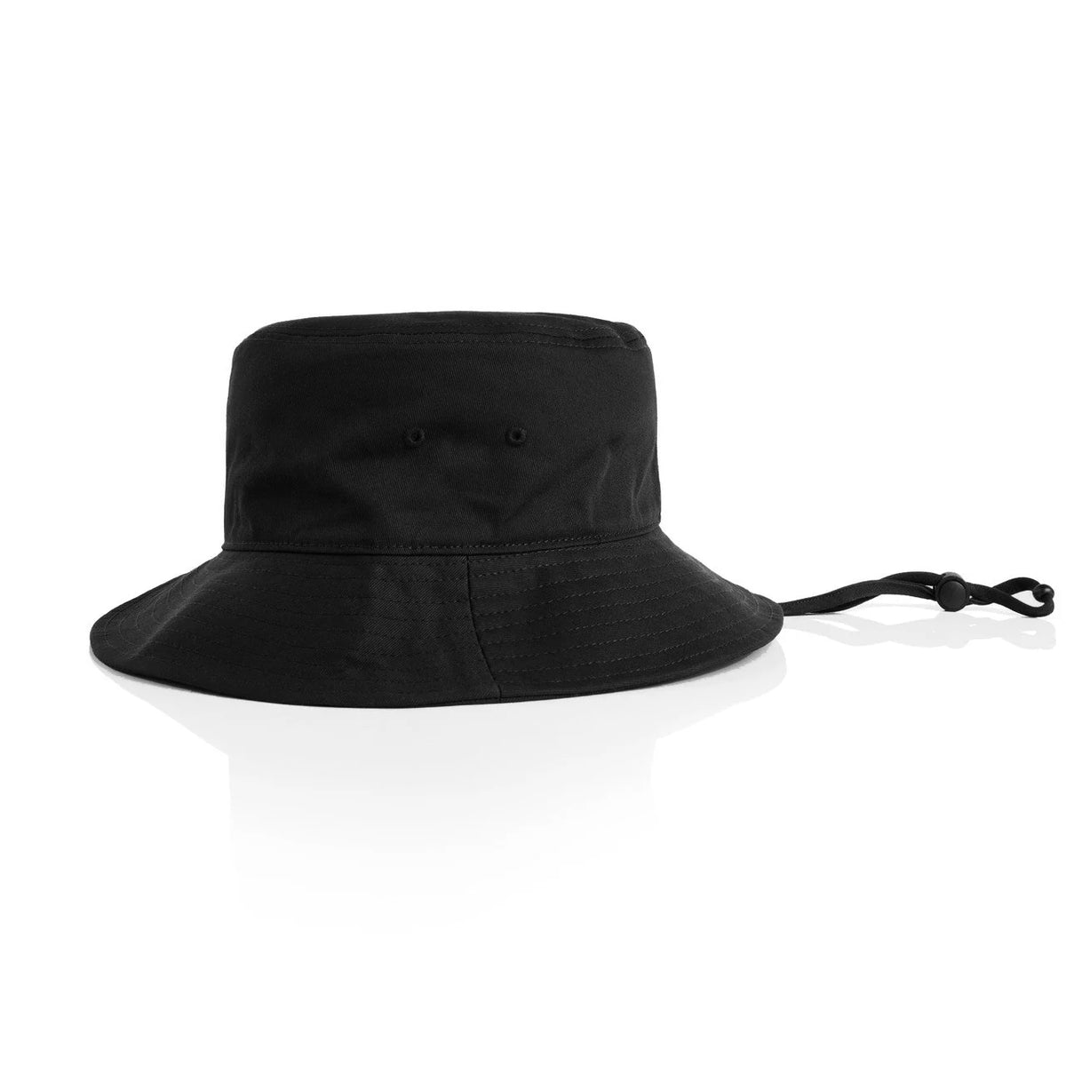1172 Wide Brim Bucket Hat in Black & Navy