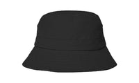 Brushed Sports Twill Adjustable Child Bucket Hat with Elastic Band thumbnail 9