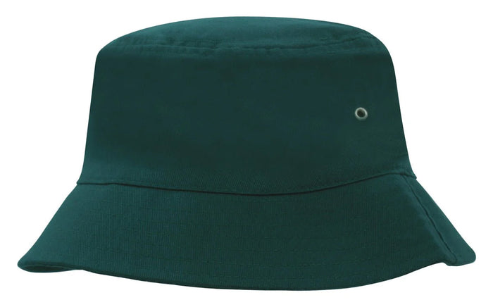 Childs Brushed Sports Twill Bucket Hat - madhats.com.au