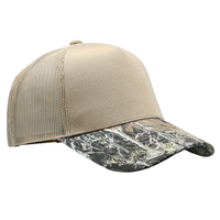 5 Panel Structured Poly/Cotton Front Mesh Back Camo Trucker Hat thumbnail 5 5 panel structured poly/cotton front mesh back camo trucker hat