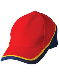 Tri-Colour Heavy Brushed Cotton Structured Cap thumbnail 5 tri-colour heavy brushed cotton structured cap