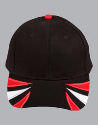 Tri-Colour Heavy Brushed Cotton Contrast Cap thumbnail 1 tri-colour heavy brushed cotton contrast cap