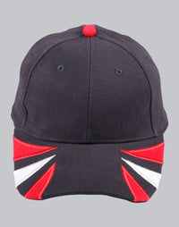 Tri-Colour Heavy Brushed Cotton Contrast Cap thumbnail 2 tri-colour heavy brushed cotton contrast cap