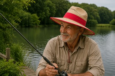 Natural Wide Brim Straw Hats with Adjustable Fit