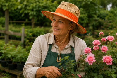 Natural Wide Brim Straw Hats with Adjustable Fit