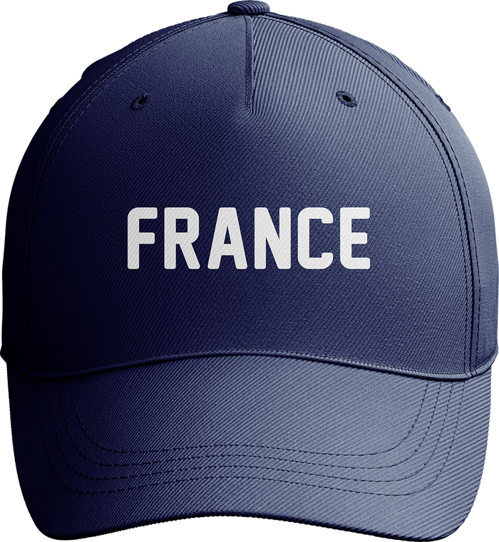 France World Cup Soccer Cap with Bold White Lettering