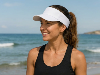Pro Golf Visor with Adjustable Velcro Strap and Mesh Ventilation