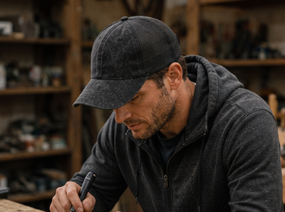 Flex Enzyme Trucker Cap with Metal Buckle Strap
