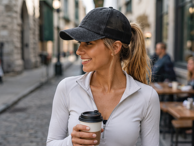 Flex Enzyme Trucker Cap with Metal Buckle Strap