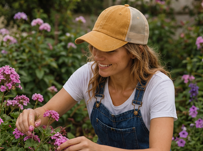 Flex Enzyme Trucker Cap with Metal Buckle Strap