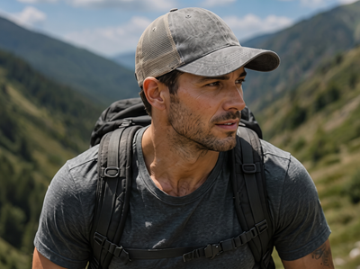 Flex Enzyme Trucker Cap with Metal Buckle Strap