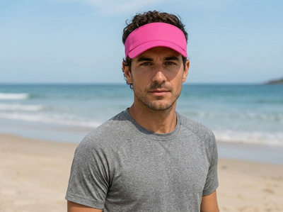 Pro Golf Visor with Adjustable Velcro Strap and Mesh Ventilation