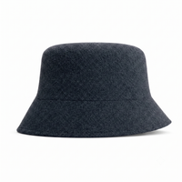 Terry Towelling Flex Bucket Hat thumbnail 110  charcoal right