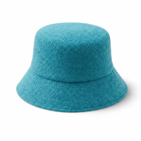 Terry Towelling Flex Bucket Hat thumbnail 106 aquamarine angle