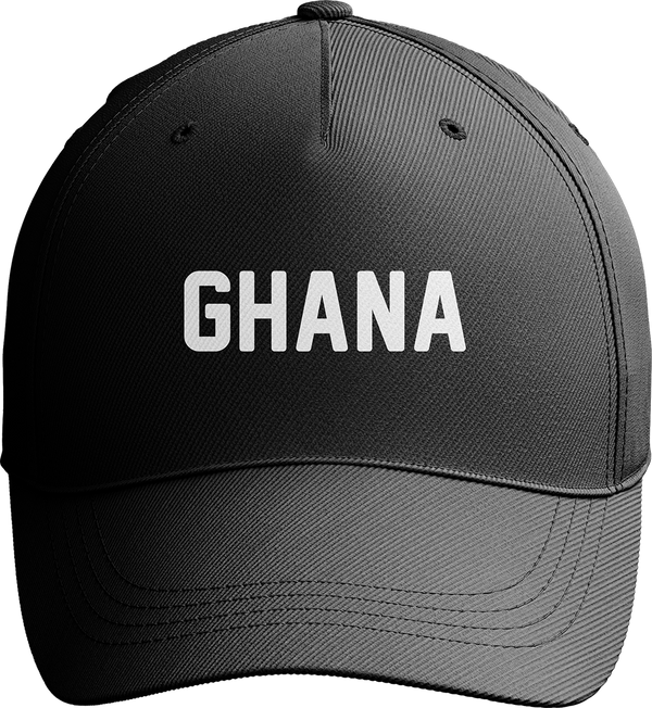 Ghana World Cup Soccer Baseball Cap with Bold White Lettering