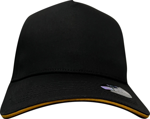 A Frame Sandwich Flex Cap with Premium Cotton and Adjustable Snapback