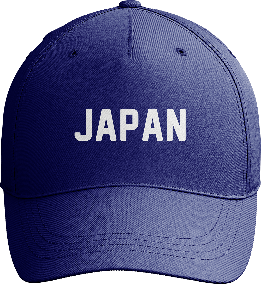 Japan World Cup Soccer Hat with Bold 'JAPAN' Lettering