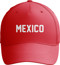Mexico World Cup Soccer Baseball Cap in Red or Green thumbnail 1 mexico world cup soccer baseball cap in red or green