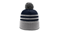134 Striped Acrylic Beanie with Cuff and Pom thumbnail 8