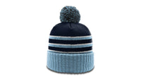 134 Striped Acrylic Beanie with Cuff and Pom thumbnail 7