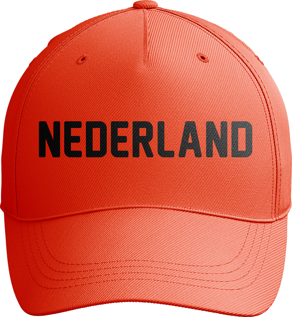 Nederland World Cup Soccer Baseball Cap with Bold Orange Design