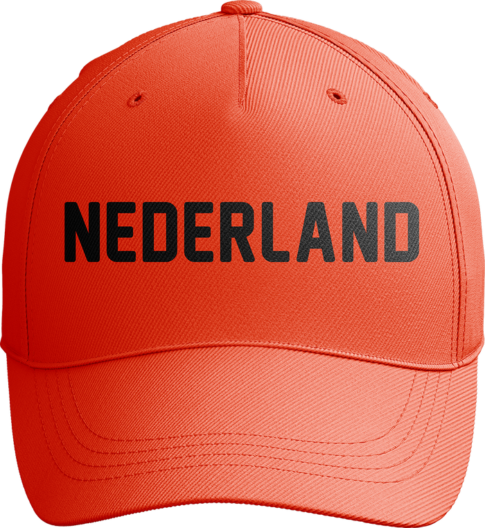Nederland World Cup Soccer Baseball Cap with Bold Orange Design