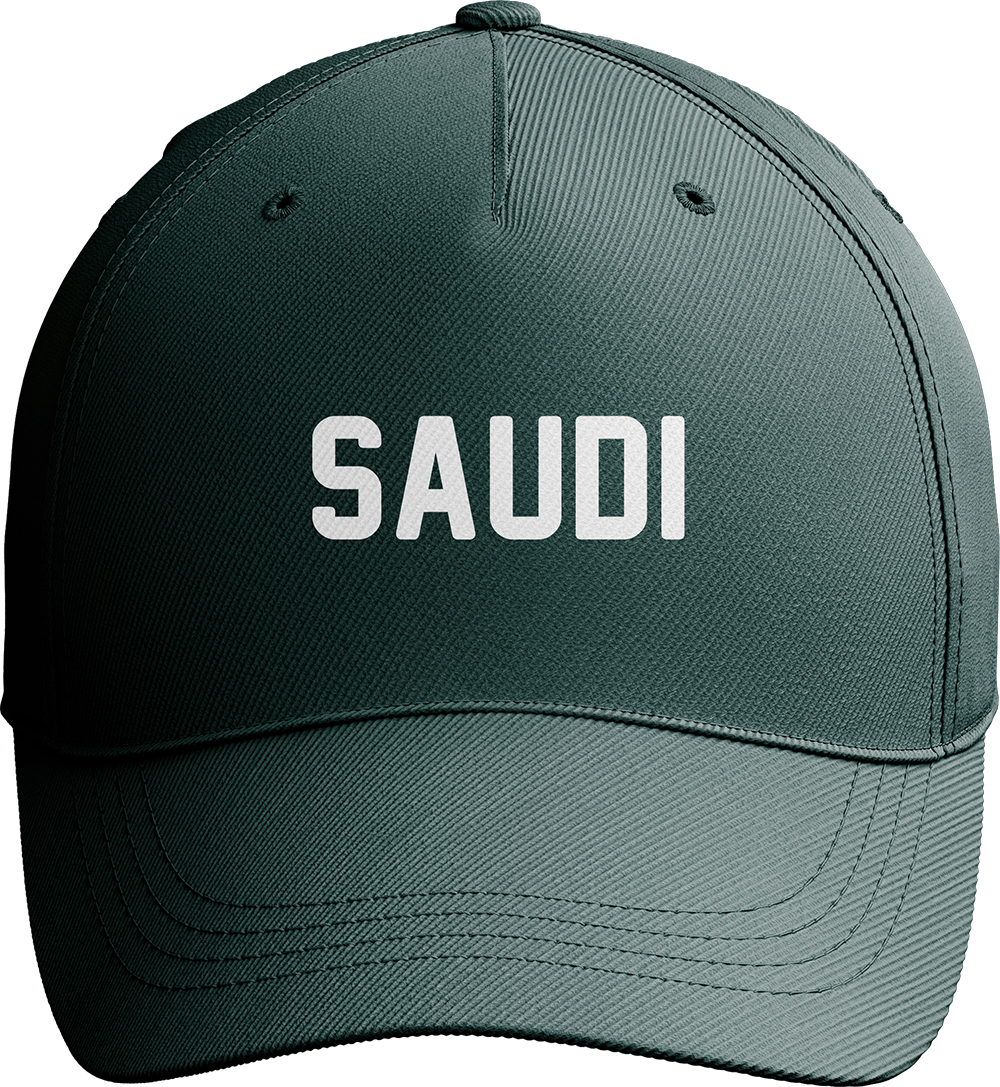 Saudi World Cup Soccer Baseball Cap in Deep Green