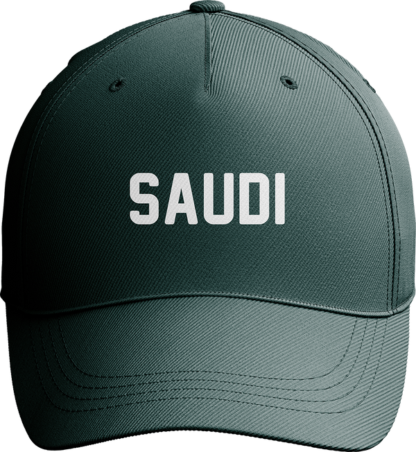 Saudi World Cup Soccer Baseball Cap in Deep Green