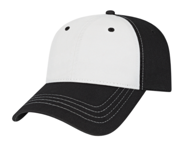 flex black and white relaxed golf hat
