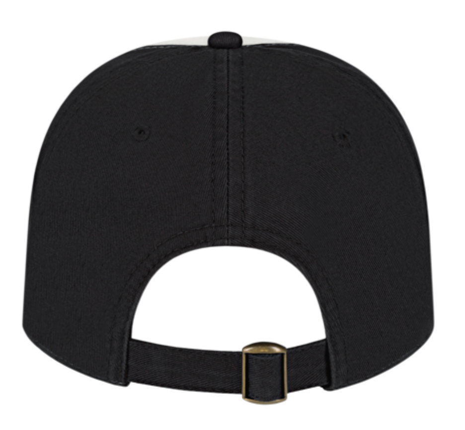 flex black and white relaxed golf hat