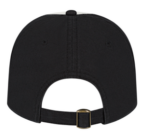 flex black and white relaxed golf hat