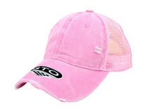 GTO Enzyme Washed Destroyed Trucker Cap with Mesh Back thumbnail 66 gto enzyme washed destroyed trucker - madhats.com.au