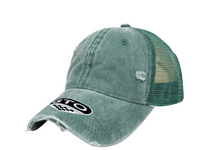 GTO Enzyme Washed Destroyed Trucker Cap with Mesh Back thumbnail 50 gto enzyme washed destroyed trucker - madhats.com.au