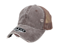 GTO Enzyme Washed Destroyed Trucker Cap with Mesh Back thumbnail 42 gto enzyme washed destroyed trucker - madhats.com.au