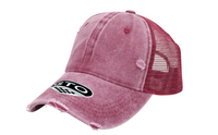 GTO Enzyme Washed Destroyed Trucker Cap with Mesh Back thumbnail 26 gto enzyme washed destroyed trucker - madhats.com.au