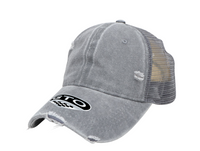 GTO Enzyme Washed Destroyed Trucker Cap with Mesh Back thumbnail 18 gto enzyme washed destroyed trucker - madhats.com.au
