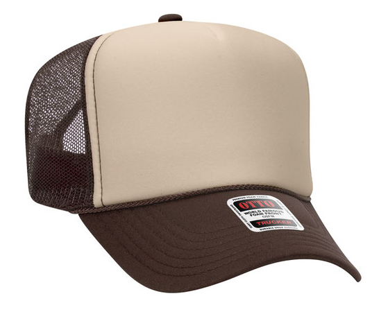 Ottocap 39165 High Crown Foam trucker with rope