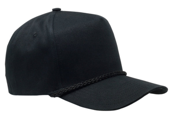 5 Panel Chino Cap with Distinctive Front Rope Detail